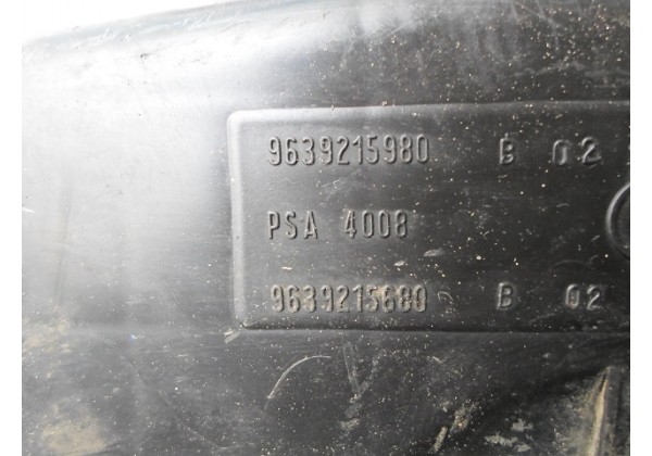 Резонатор повітря Peugeot 206, 9639205880, 9639205780, 9639215980, 9639215680, 9625684780